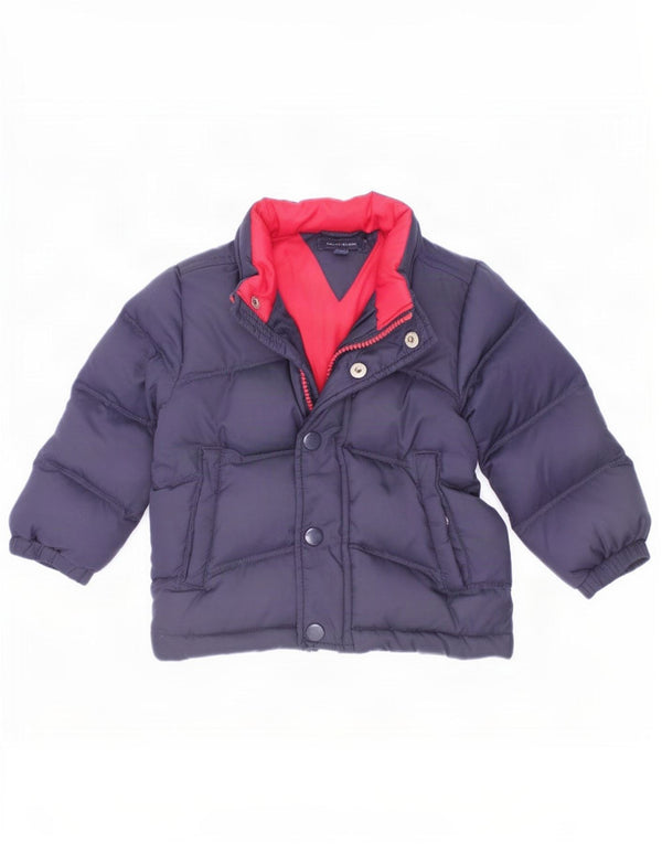 Tommy Hilfiger Baby Boys μπουφάν με επένδυση 12-18 μηνών Navy Blue Nylon