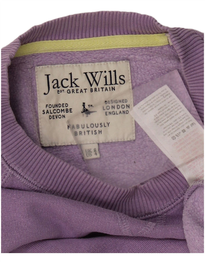 JACK WILLS Γυναικεία φούτερ υπερμεγέθης κοπής Jumper UK 8 Small Purple