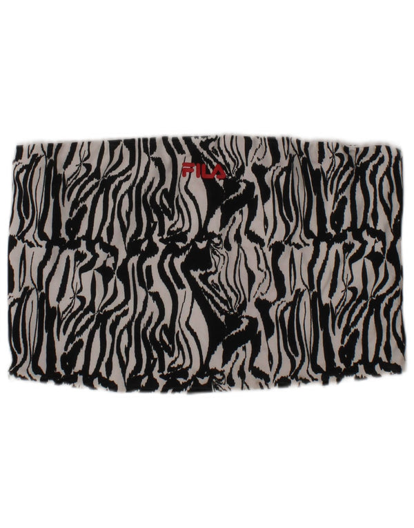 Γυναικείο αθλητικό σουτιέν στράπλες Fila Top Small White Animal Print Βαμβακερά Sports