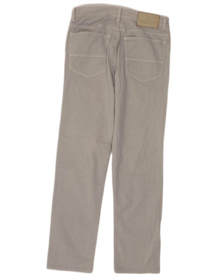 TRUSSARDI Γυναικείο ίσιο τζιν W30 L30 Γκρι βαμβακερό