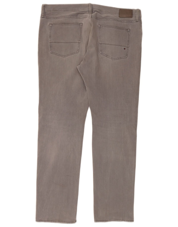 Tommy Hilfiger Mens Bleecker Slim Jeans W38 L34 Γκρι βαμβακερό