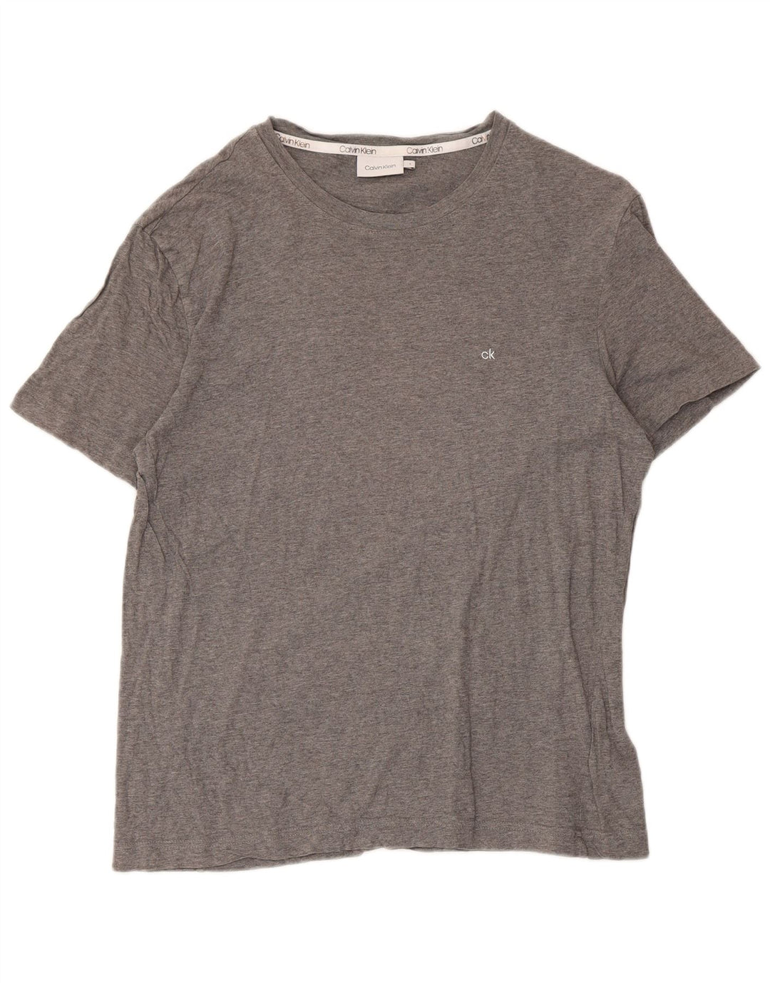 Ανδρικό T-Shirt Calvin Klein Τοπ μεγάλο γκρι βαμβακερό