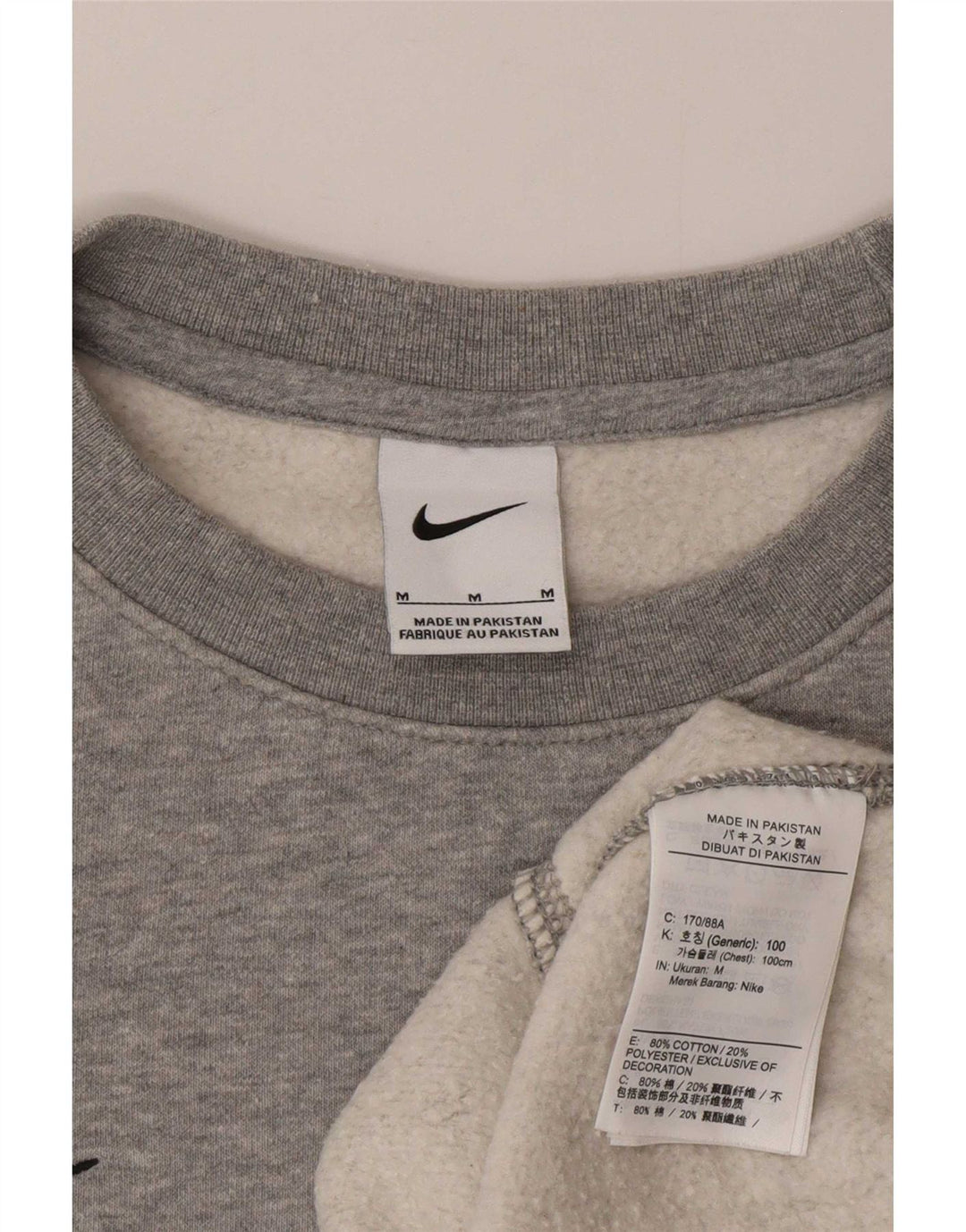 Ανδρικό φούτερ Nike Jumper, μεσαίο γκρι βαμβακερό