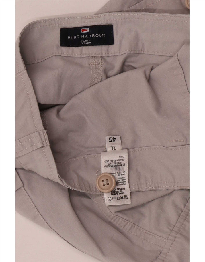 Marks & Spencer Ανδρικό Σορτς Μπλε Harbour Cargo W36 μεγάλο γκρι βαμβακερό