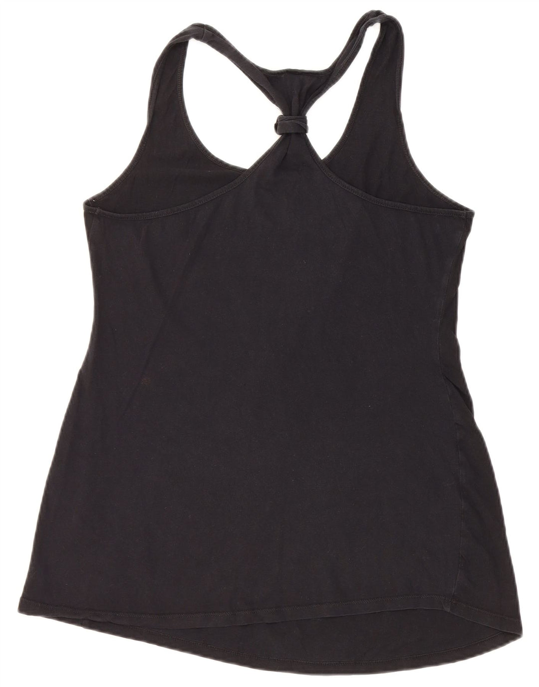 Γυναικείο γραφικό γιλέκο VINTAGE UK 12 μεσαίο μαύρο βαμβακερό