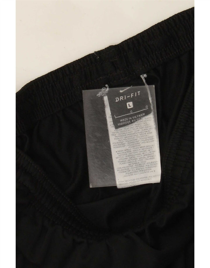 Ανδρικό παντελόνι αθλητικής φόρμας Nike Dri Fit μεγάλο μαύρο πολυεστέρα