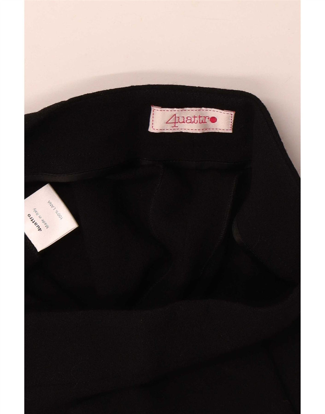 Vintage Γυναικείο Cropped Παντελόνι W26 L23 Μαύρο Μαλλί