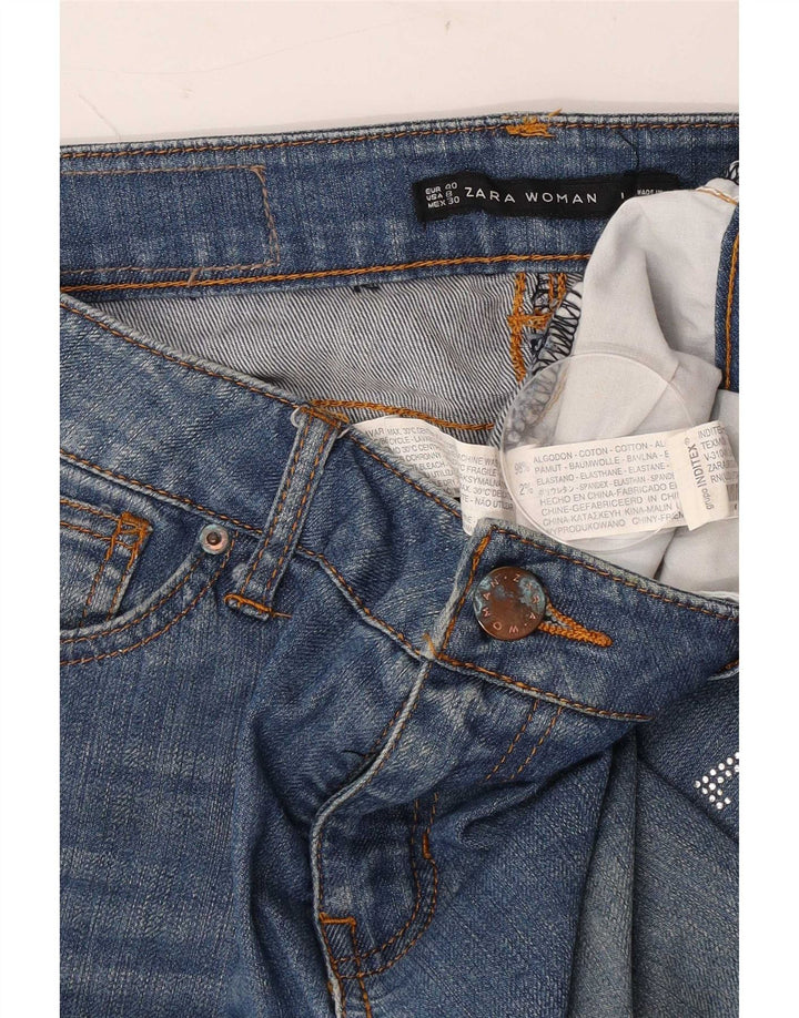 Zara Γυναικείο Τζιν μποτάκι EU 40 Medium W30 L30 Μπλε βαμβακερό