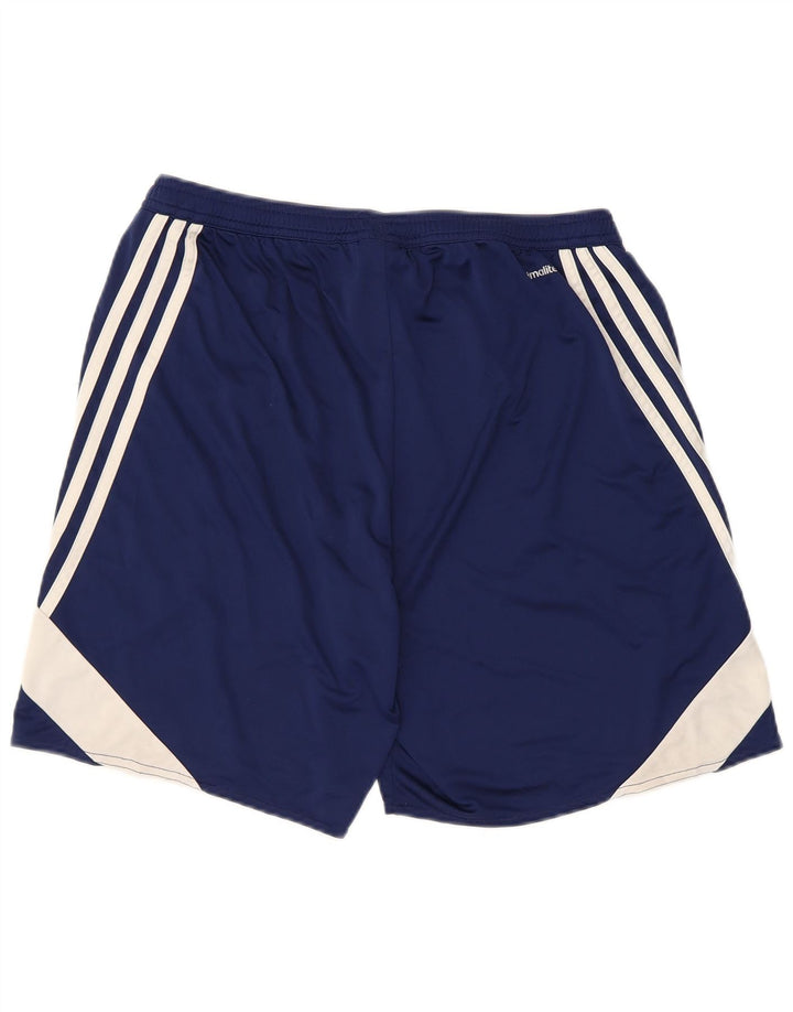 Ανδρικό αθλητικό σορτς Adidas Climalite Μεγάλο μπλε ναυτικό πολύχρωμο πολυεστέρα