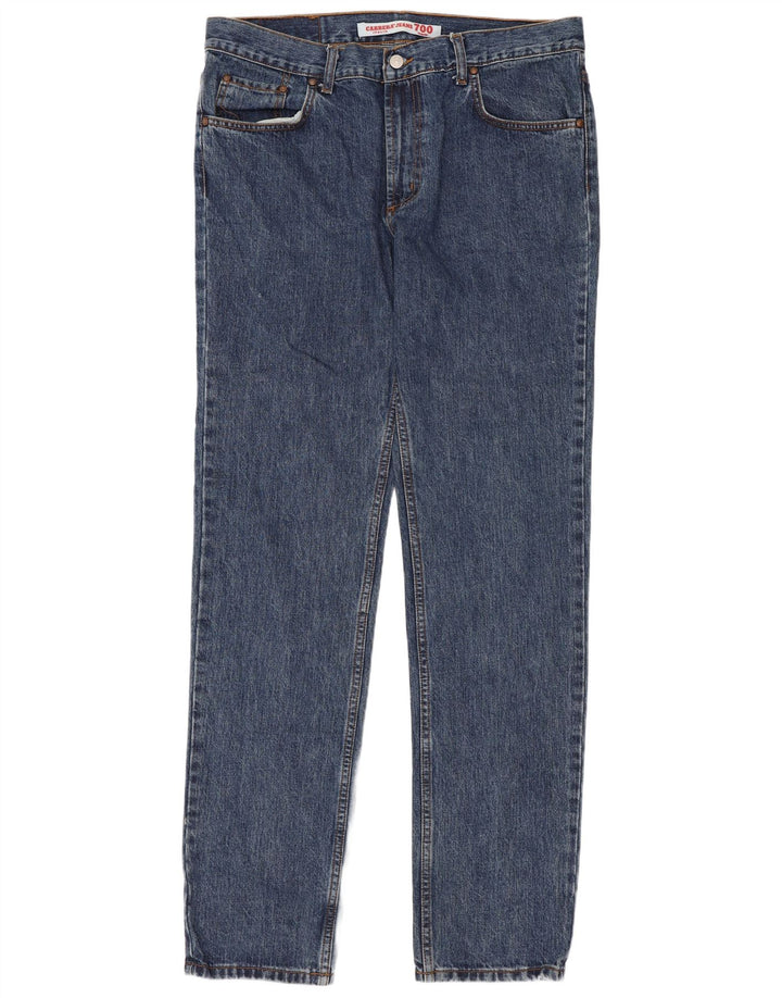 Carrera Mens 700 Regular Straight Jeans W36 L34 Μπλε Βαμβακερό