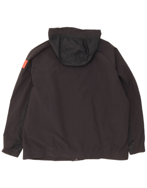 Ανδρικό μπουφάν με κουκούλα Nike UK 44 2XL Μαύρο νάιλον