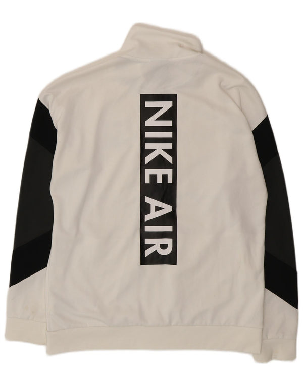 Ανδρική φόρμα φόρμας Nike με γραφικές φόρμες Nike Μπουφάν μεσαίου λευκού χρώματος πολυεστέρας