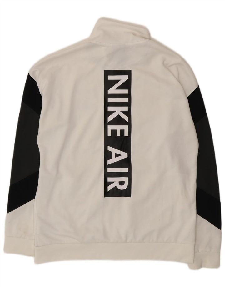Ανδρική φόρμα φόρμας Nike με γραφικές φόρμες Nike Μπουφάν μεσαίου λευκού χρώματος πολυεστέρας