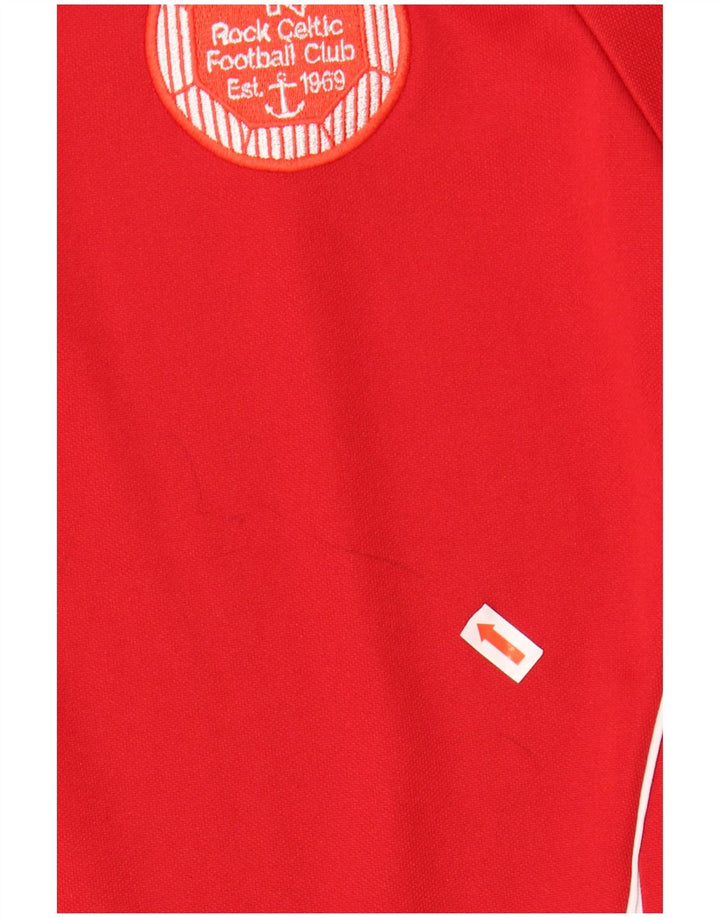 ADIDAS Mens Aeroready Zip Neck Pullover Tracksuit Top XS Red Polyester