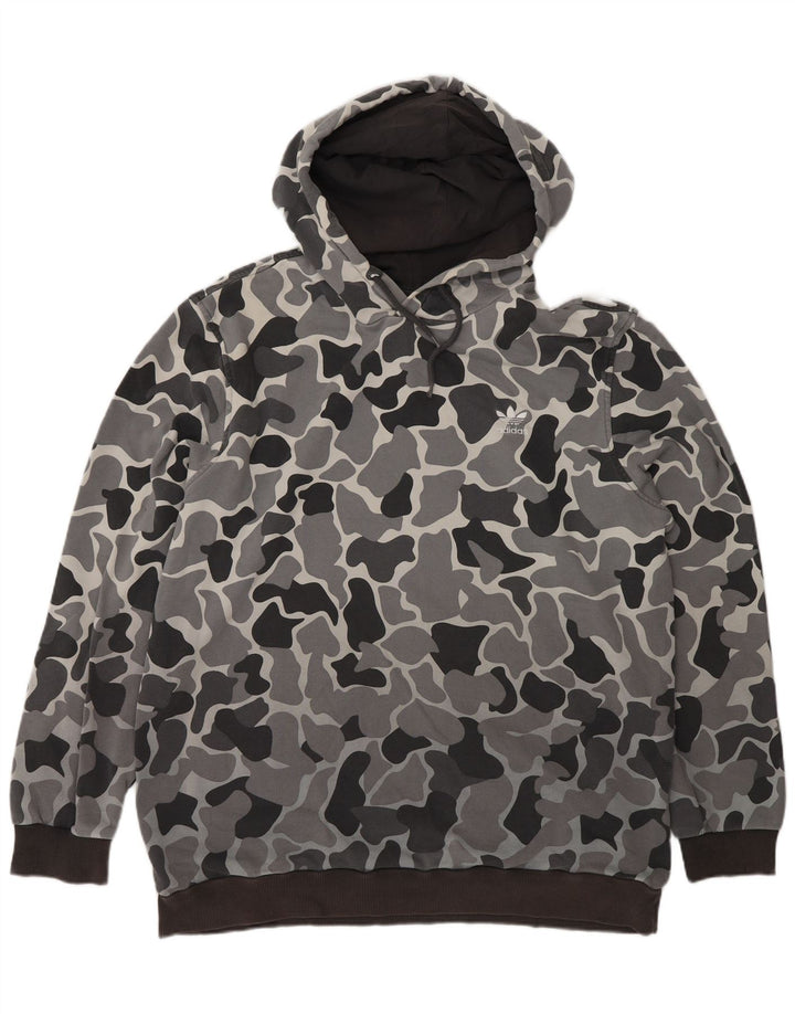 Adidas Ανδρικό Hoodie Jumper Μεγάλο Γκρι Καμουφλάζ