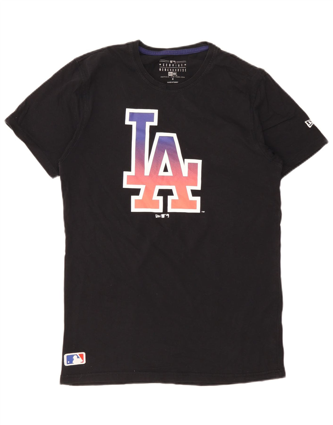Γνήσιο εμπόρευμα Γυναικείο γραφικό T-Shirt Top UK 12 Medium Black