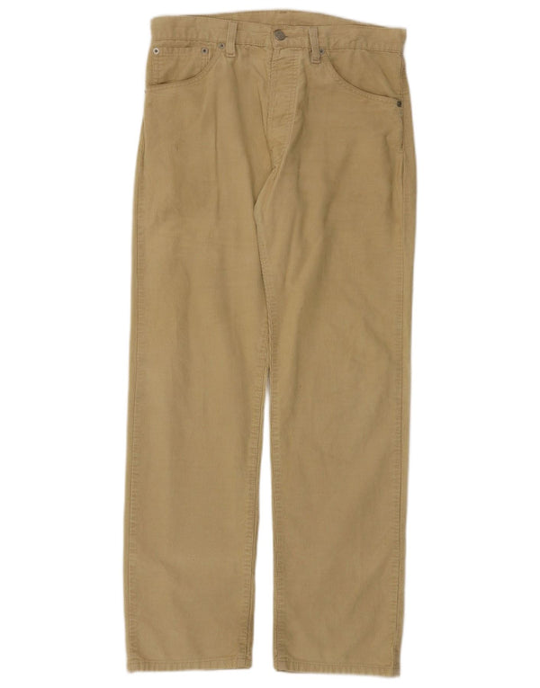 Levi's Mens 551 Straight Corduroy Παντελόνι W30 L30 Μπεζ βαμβακερό