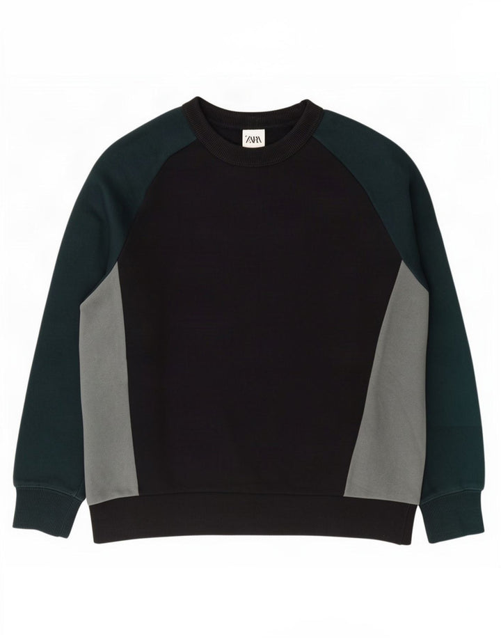 Ανδρικό φούτερ Zara Jumper Medium Black Colourblock