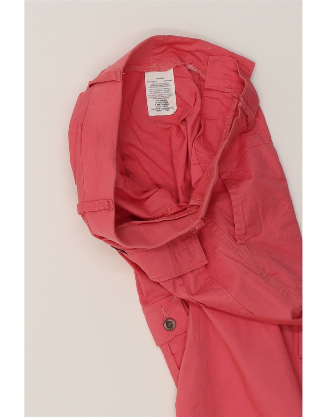 LEE Womens Cargo Capri Trousers US 6 Medium W30 L20 Pink Cotton Vintage Lee and Second-Hand Lee from Messina Hembry 