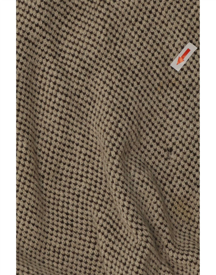 Ανδρικό πουλόβερ με λαιμόκοψη Bizzarro IT 48 Medium Beige Flecked