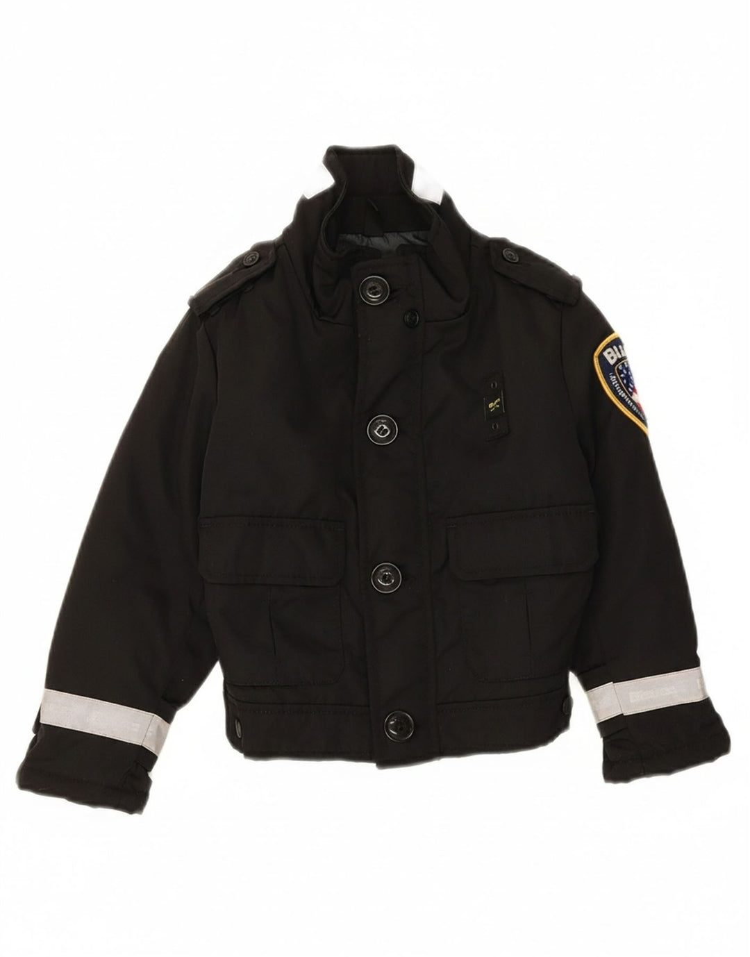 BLAUER Boys Padded Jacket 3-4 Years Black Nylon