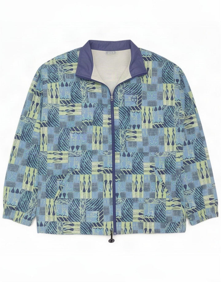 Ανδρική φόρμα Sergio Tacchini Top Jacket IT 48 Medium Blue Patchwork