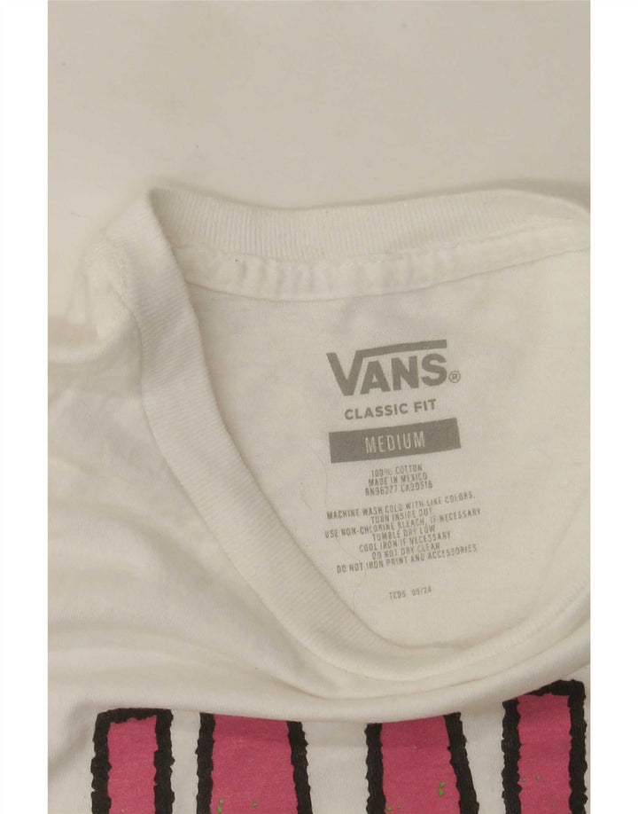 Ανδρικό γραφικό T-Shirt Vans Classic Fit Top Μεσαίο λευκό βαμβακερό