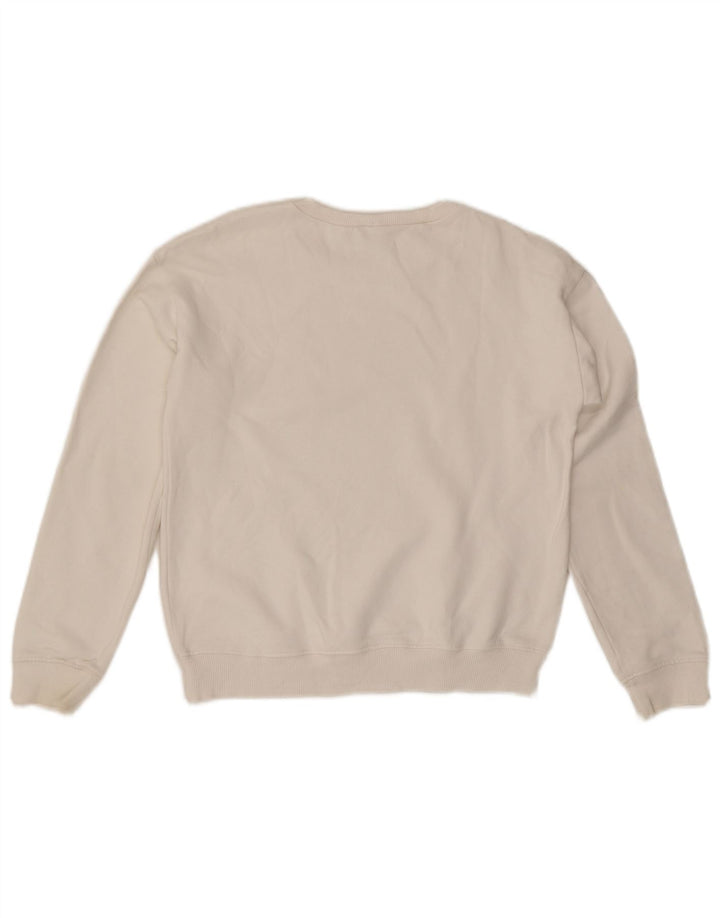 Γυναικεία γραφική φούτερ Benetton Jumper UK 10 Small White