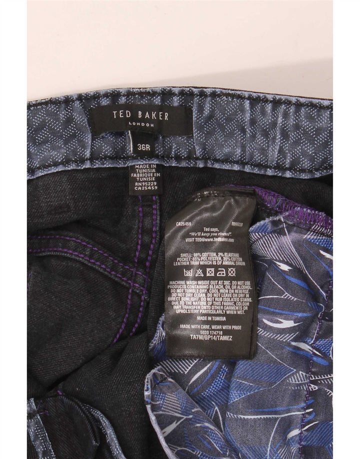 Ted Baker Ανδρικό Slim Jeans W36 L32 Navy Blue Cotton
