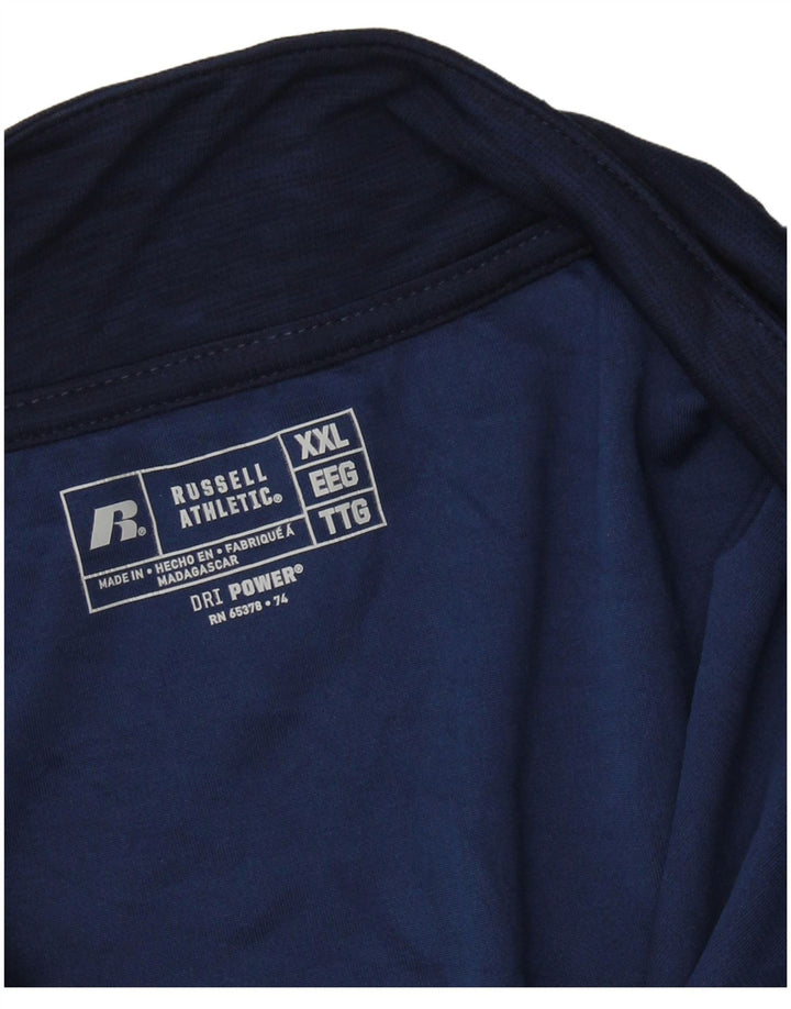 RUSSELL ATHLETIC Ανδρική φόρμα πουλόβερ Dri-Power Top 2XL Navy Blue