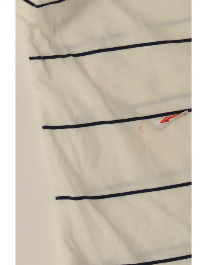Ανδρικό μπλουζάκι πόλο Nike 2XL, λευκό ριγέ, βαμβακερό