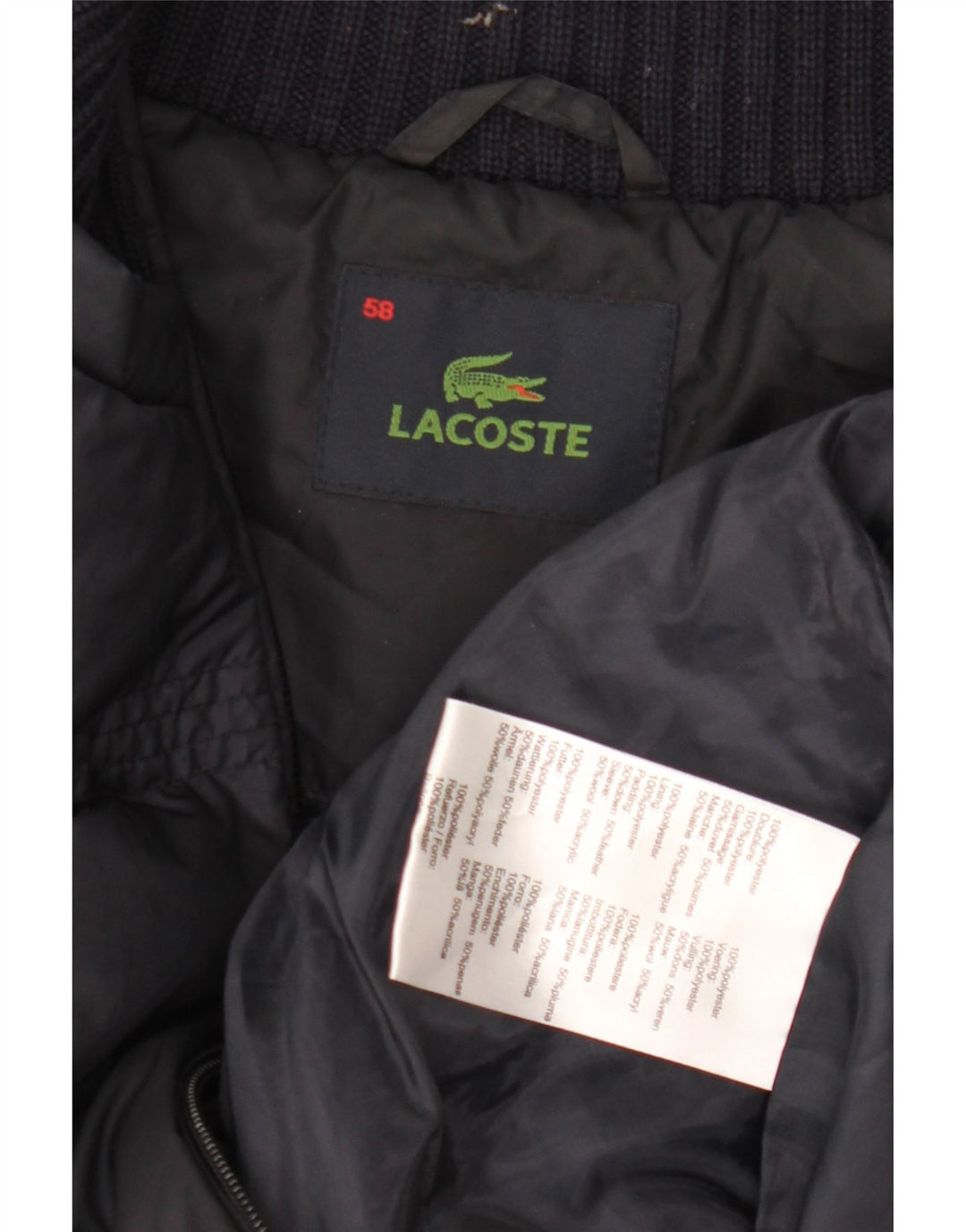 Lacoste Ανδρική επένδυση Gilet IT 58 3XL Navy Blue Polyester