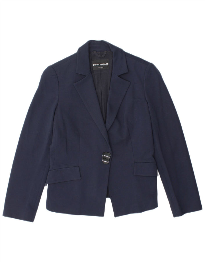 Emporio Armani Γυναικείο σακάκι με 1 κουμπί UK 10 Small Navy Blue