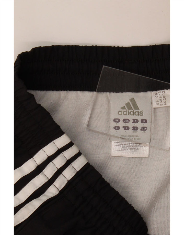 Ανδρικό αθλητικό σορτς ADIDAS μεγάλο μαύρο πολυεστέρα