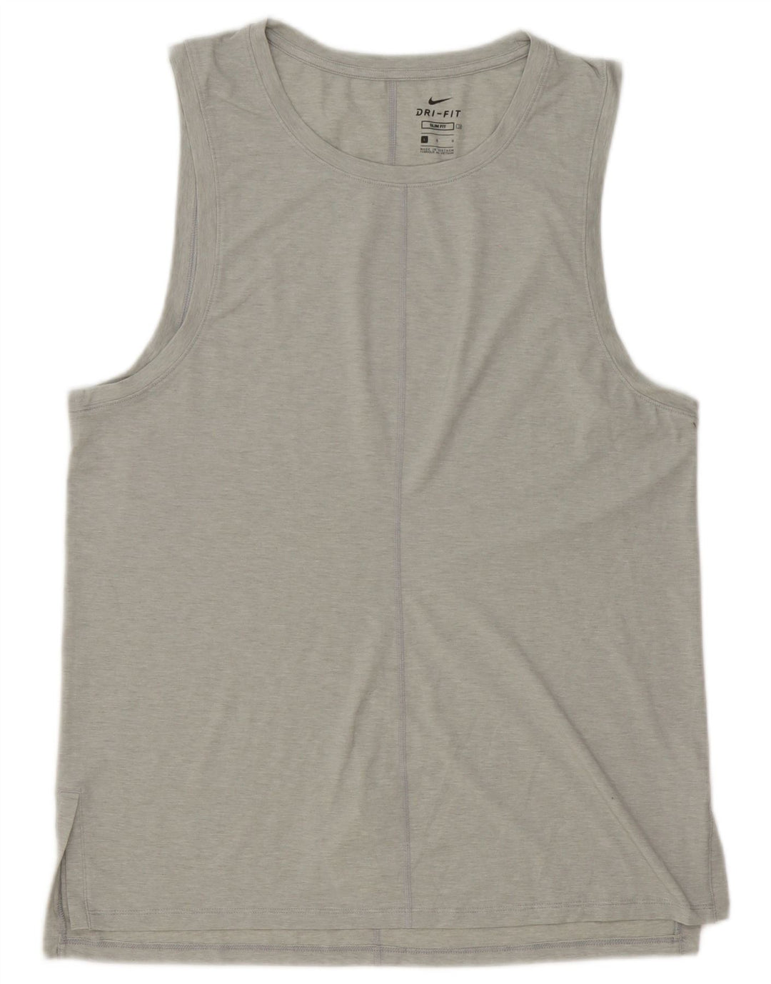 Ανδρικό φανελάκι Nike Dri Fit, μεγάλο γκρι πολυεστέρας