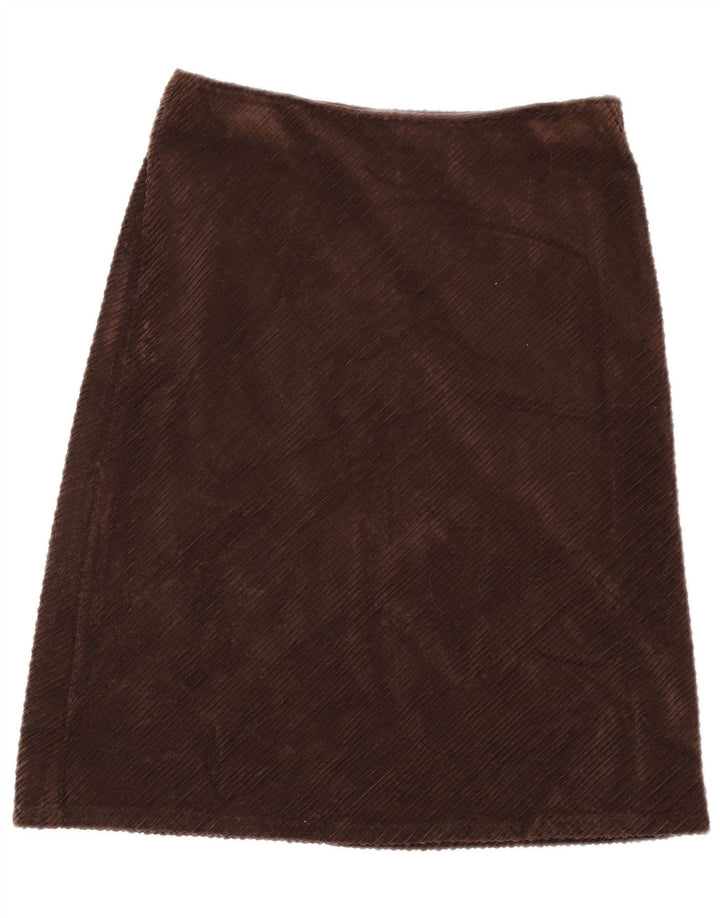 Sisley Γυναικεία Κοτλέ Φούστα W28 Μεσαίου καφέ