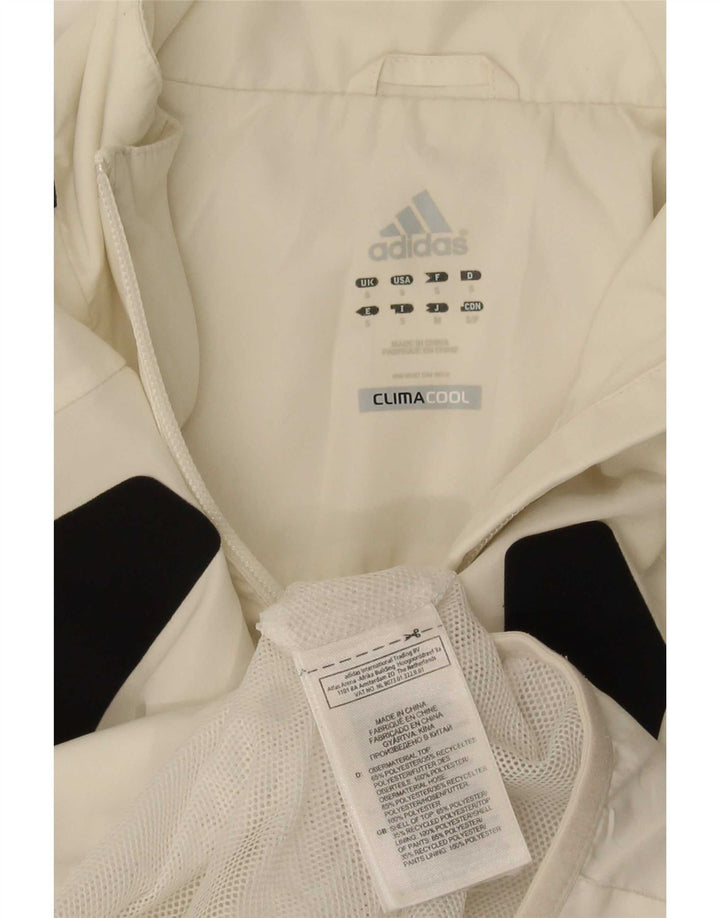 Ανδρική αθλητική φόρμα Adidas Climacool Top Jacket Small White Colourblock