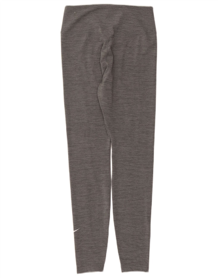 Γυναικεία κολάν Nike Dri Fit UK 8 Small Grey Flecked Polyester