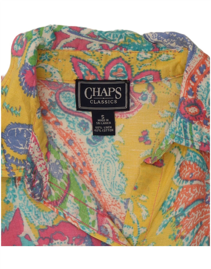 CHAPS Γυναικείο πουκάμισο 3/4 μανίκι μπλούζα UK 10 Small πολύχρωμο Paisley