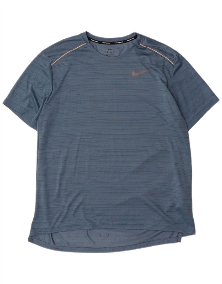 Ανδρικό T-shirt Nike Dri Fit Top XL Blue Pinstripe Polyester