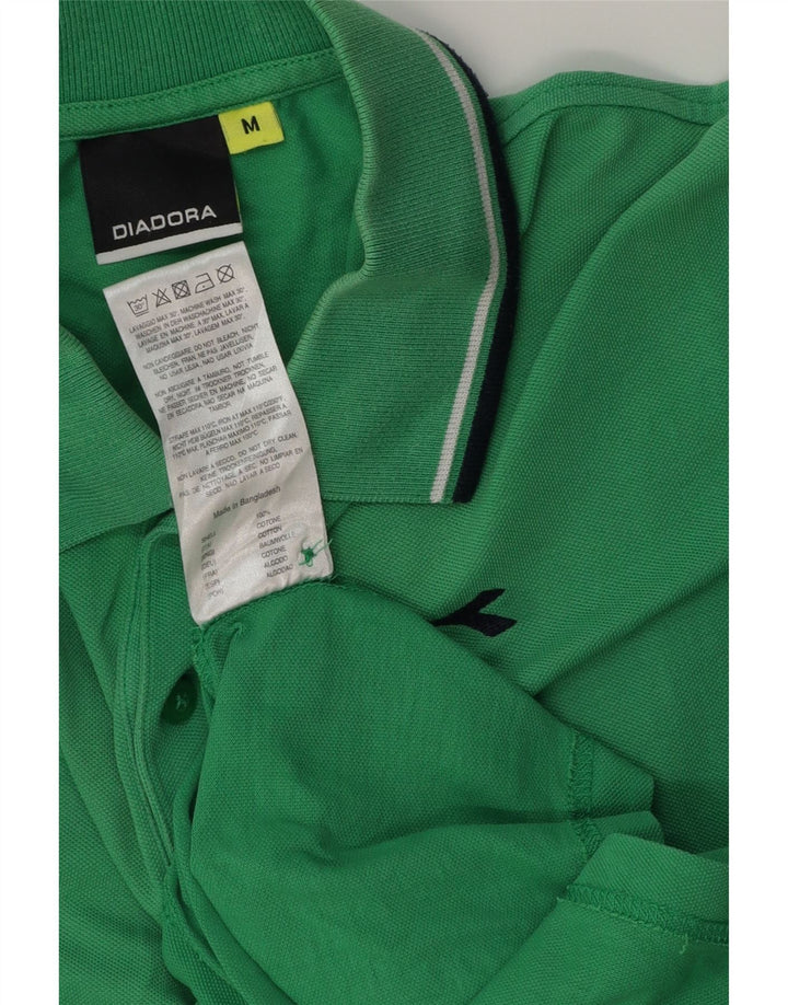 Ανδρικό πουκάμισο πόλο Diadora, μεσαίο πράσινο βαμβακερό