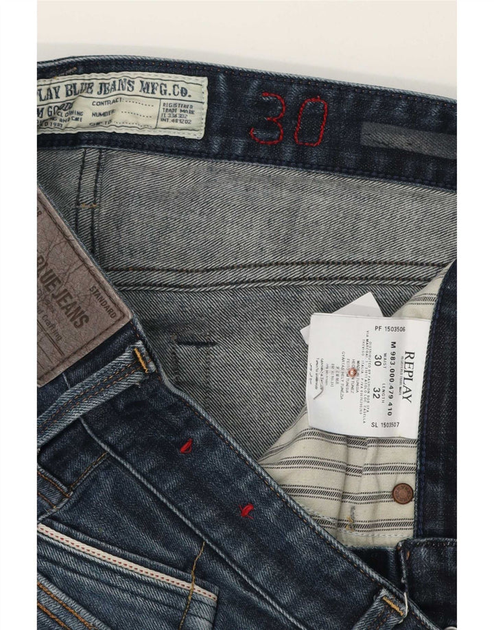 Replay Ανδρικό Slim Jeans W30 L32 Blue Cotton