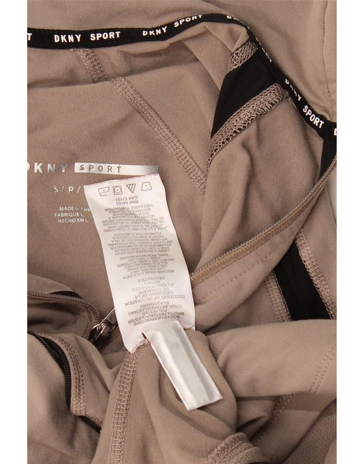 DKNY Γυναικεία αθλητική φόρμα Top Jacket UK 10 Small Beige Colourblock Polyester