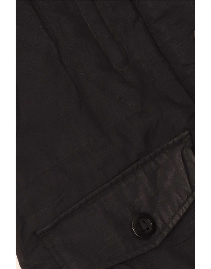 Superdry γυναικείο μπουφάν Parka με κουκούλα UK 12 Medium Black Nylon