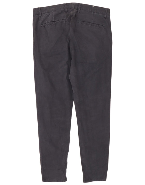 Zara Ανδρικό Slim παντελόνι Chino EU 46 XL W36 L30 Navy Blue Cotton