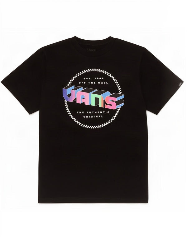 Vans Boys Classic Fit Graphic T-shirt Top 14-15 ετών XL Μαύρο βαμβακερό