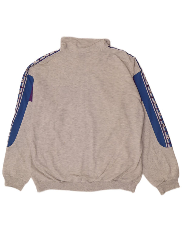 Ανδρική φόρμα Lotto Graphic Top Jacket UK 40/42 Large Grey Colourblock