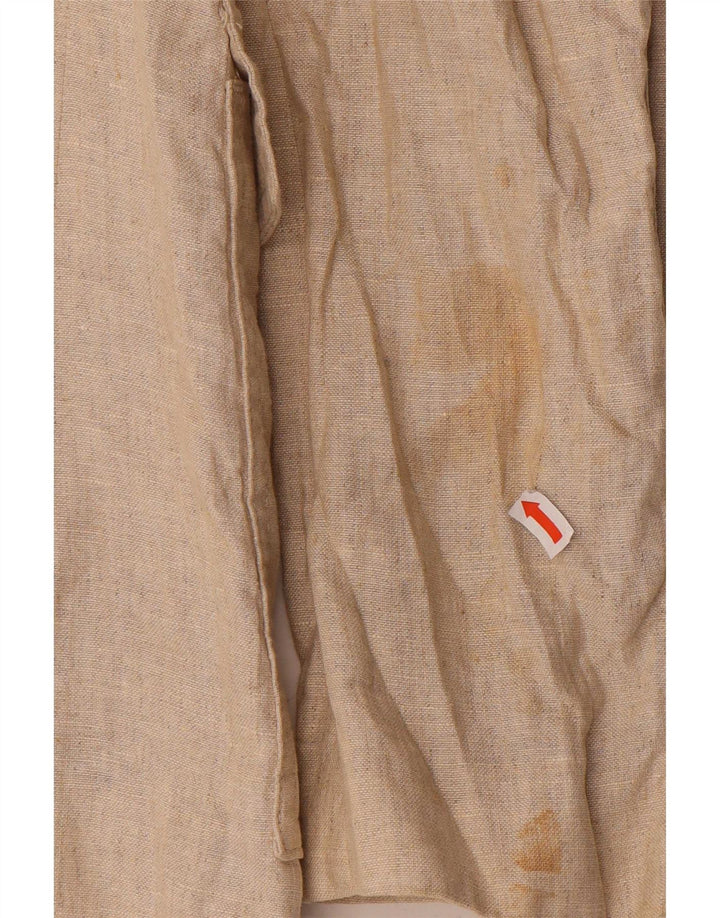 Zara Ανδρικό Military Jacket UK 38 Medium Beige Λινό