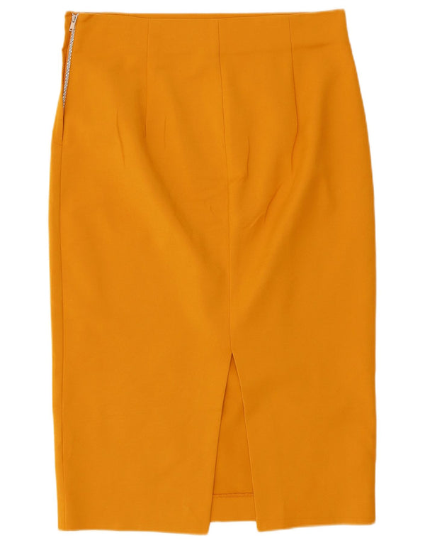 Zara Γυναικεία Pencil Φούστα Μεγάλη W30 Κίτρινη