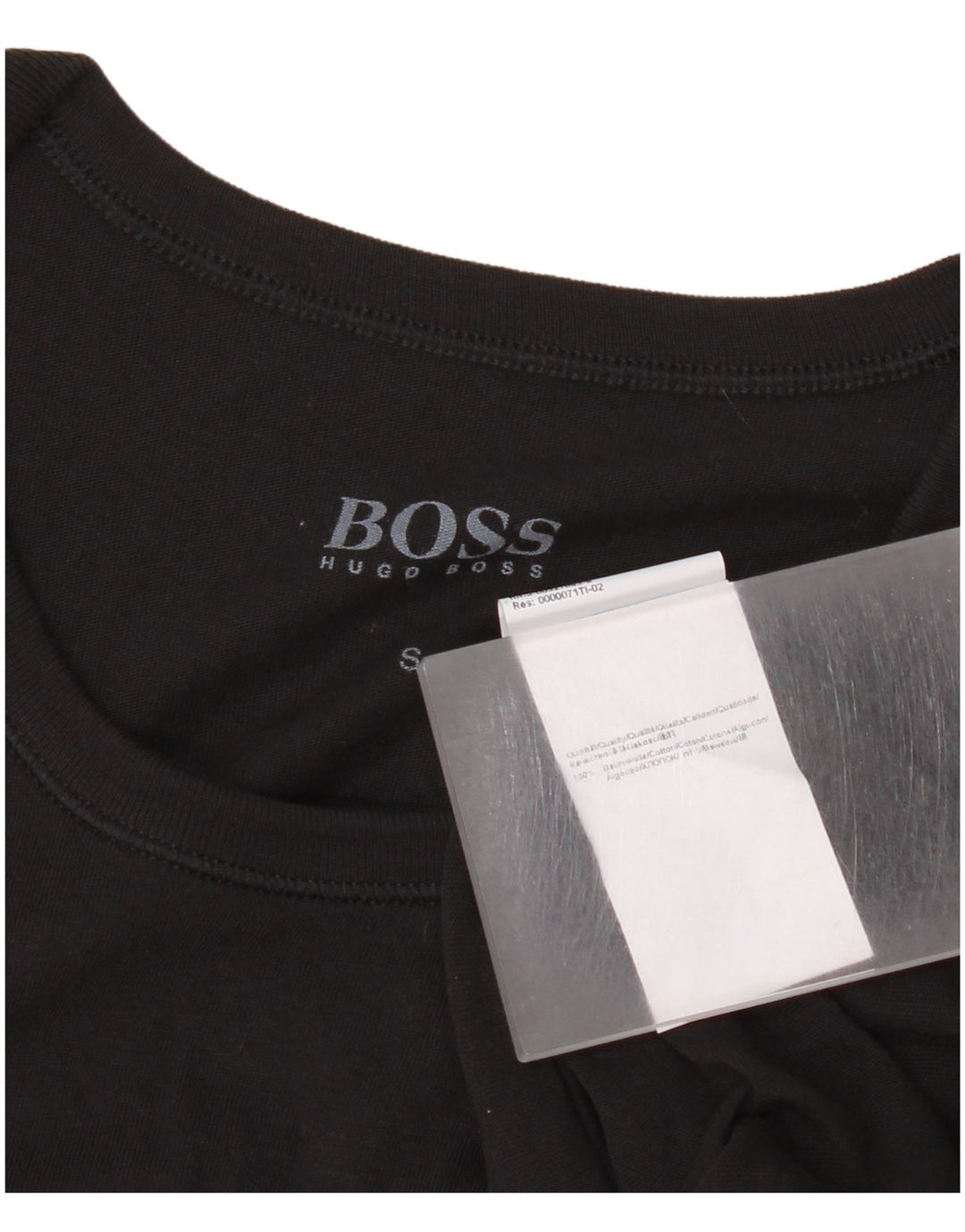 Ανδρικό T-Shirt Hugo Boss Top Μικρό μαύρο βαμβακερό